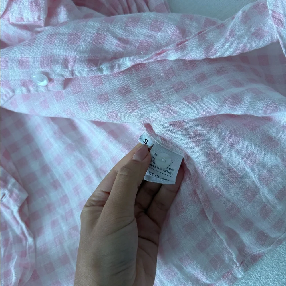 Sleeper Rumba Pink and White Gingham Pajama Lounge Set
